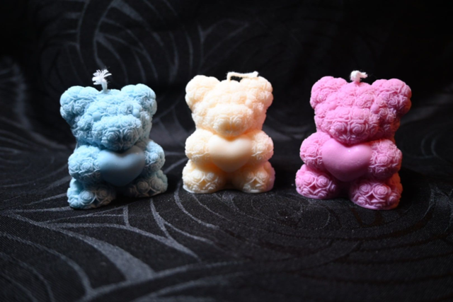 Bougie Ourson Parfumé – Parfum doux pour un cocon chaleureux