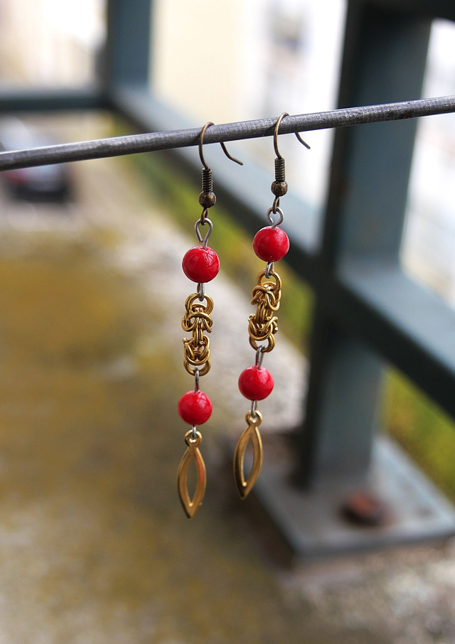 Boucles d'oreille laiton