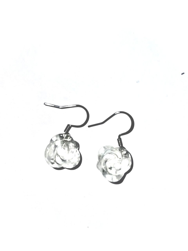 &#039;cristal rose #3&#039; earrings