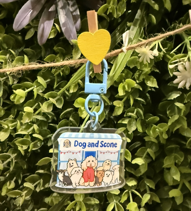 Dog family keyring