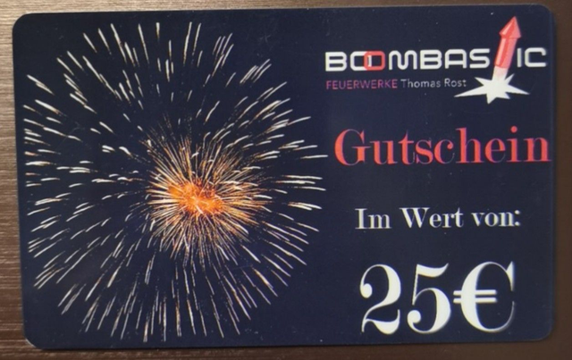 Geschenkgutschein 25 Euro