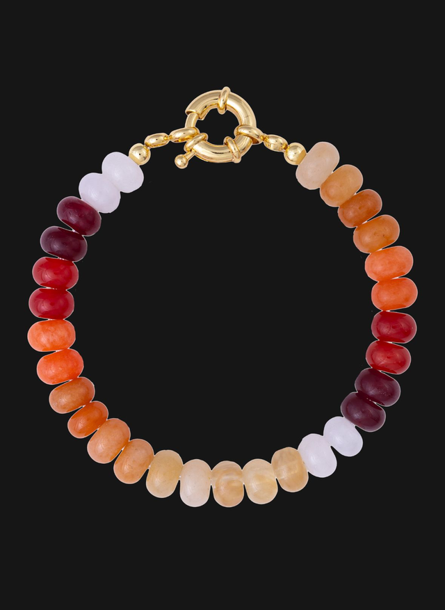 Earth Tones Bon Bon Bead Bracelet