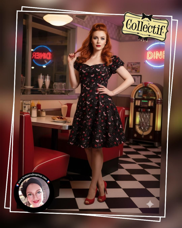 Robe Collectif Lipstick &amp; Heels T48