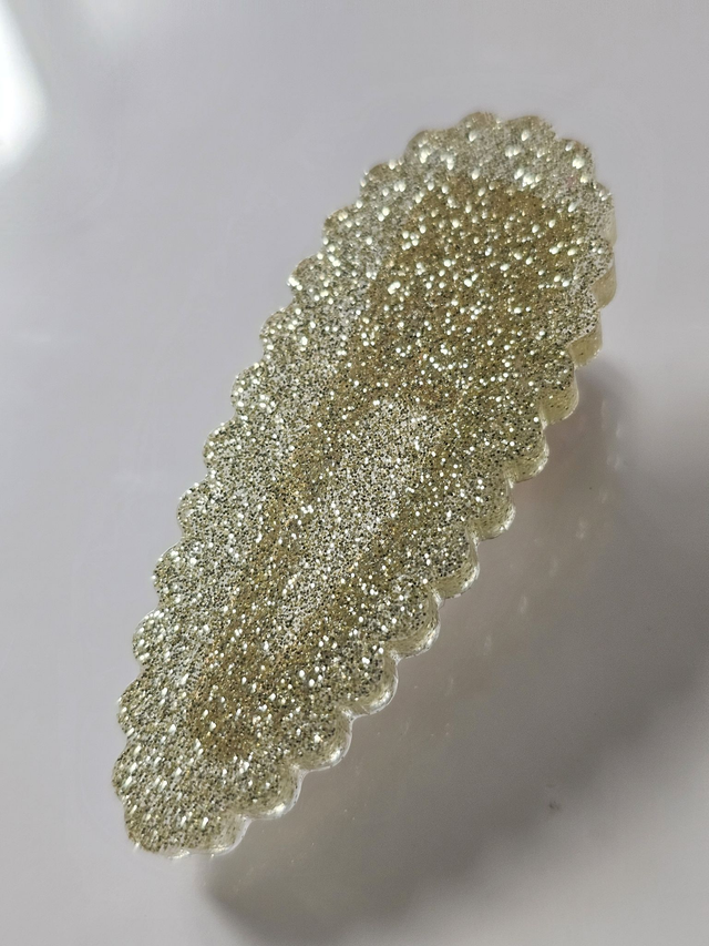 BARRETTE FINES PAILLETTES OR