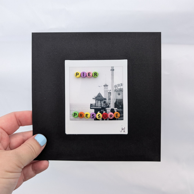 Unframed Beaded Instax Artwork - Pier Pressure