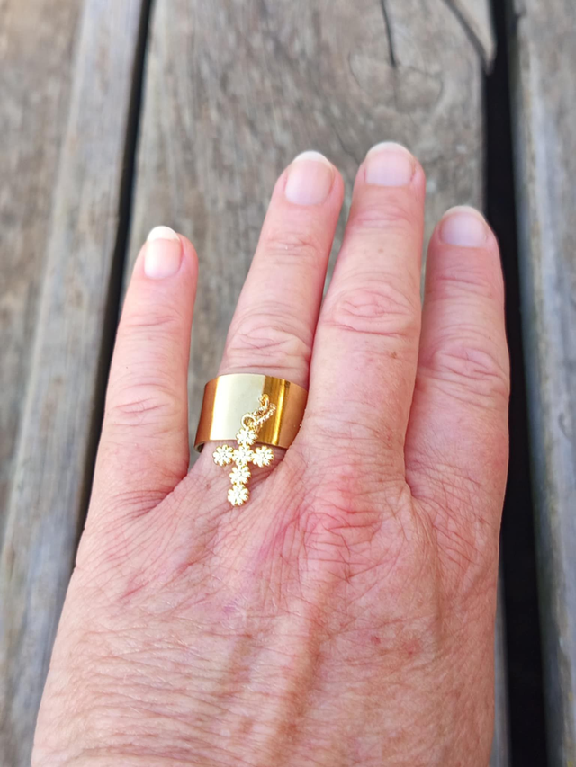 Bague manchette réglable "Divya Phool" – Fleur divine