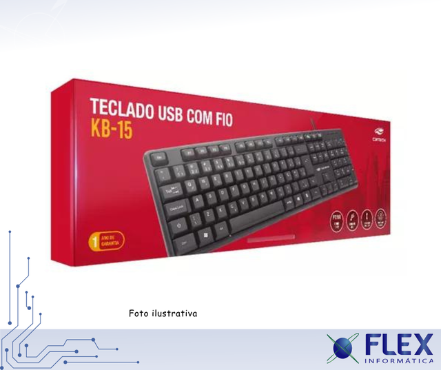 TECLADO USB PADRAO KB-11BKV2 - C3 PLUS