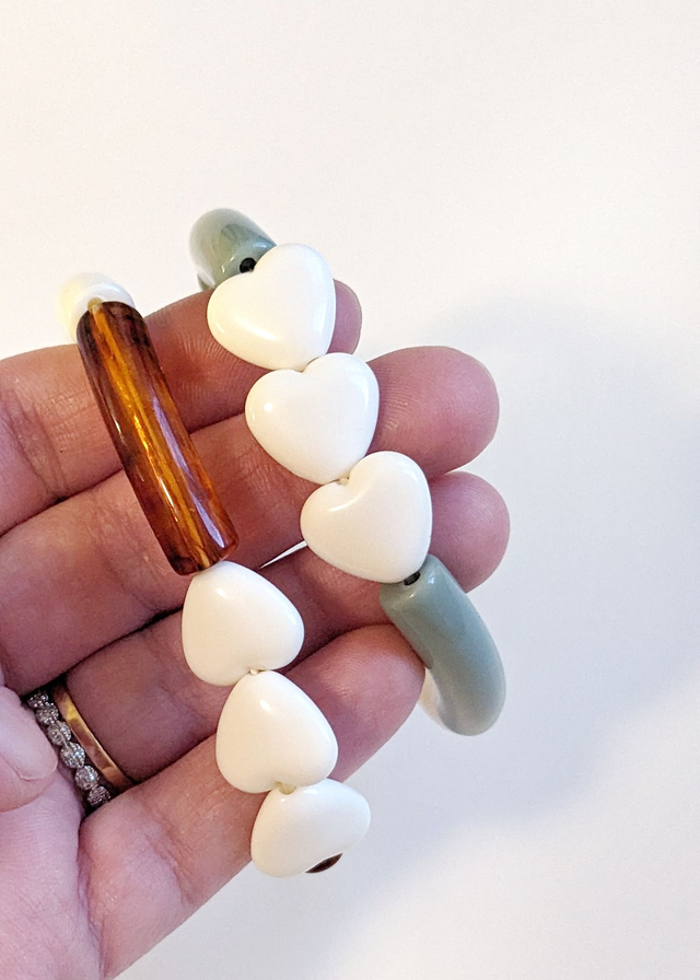 Bracelet Love latte & amande