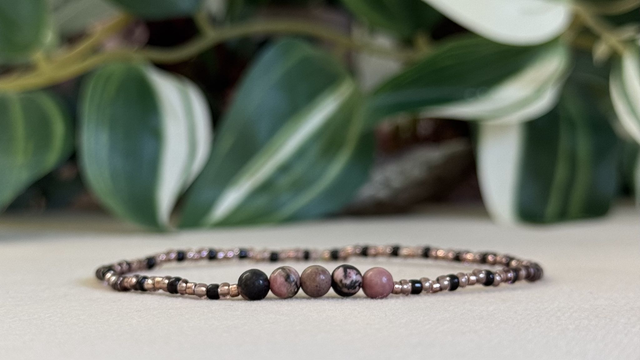 Bracelet | Rhodonite - Éléments 1