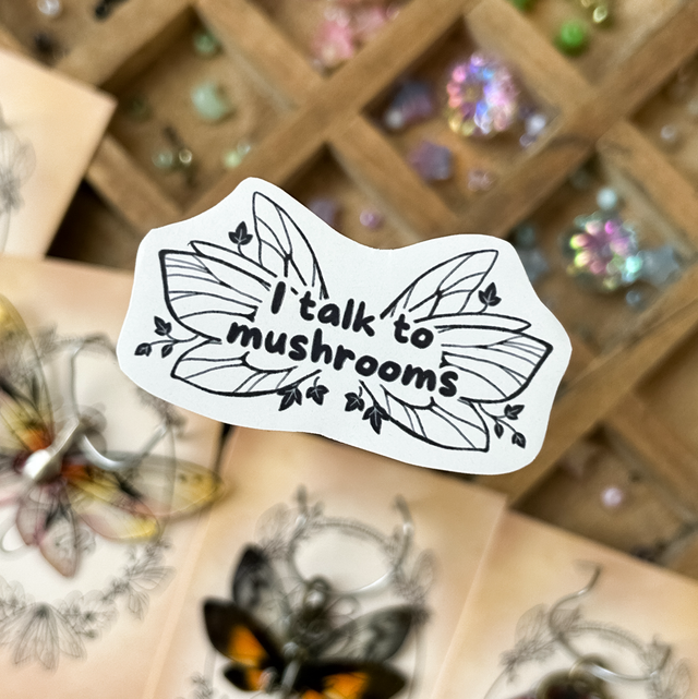 Sticker Fée Antisociale Mushroom