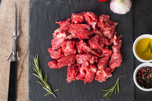 Beef Diced Stew (£14.49 per kg) Approx 500g per pack