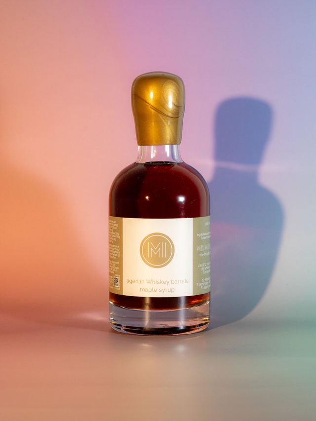Sirop d'érable vieilli 12 mois en fût de Whiskey du Tennessee - 200ml