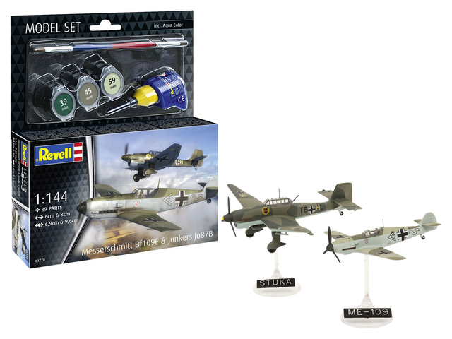 Messerschmitt Bf109E &amp; Ju87B Stuka - Model Set 