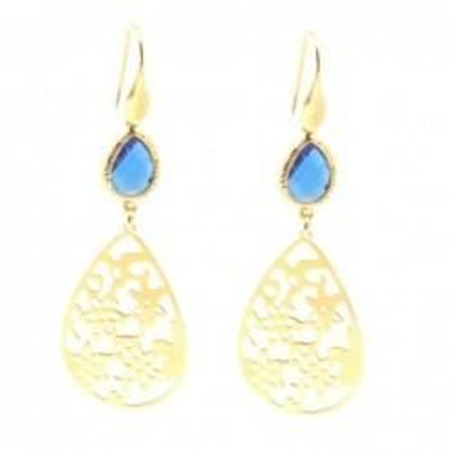 Orecchini donna in bronzo con cristalli 