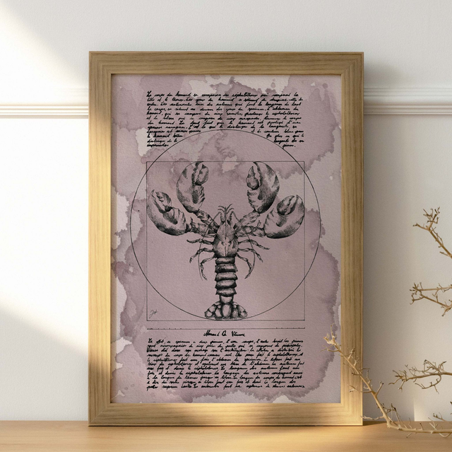 Affiche A4 - Vin Nature - Homard de Vitruve
