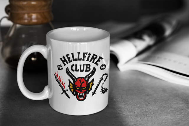 11oz Stranger Things Inspired Hellfire Mug