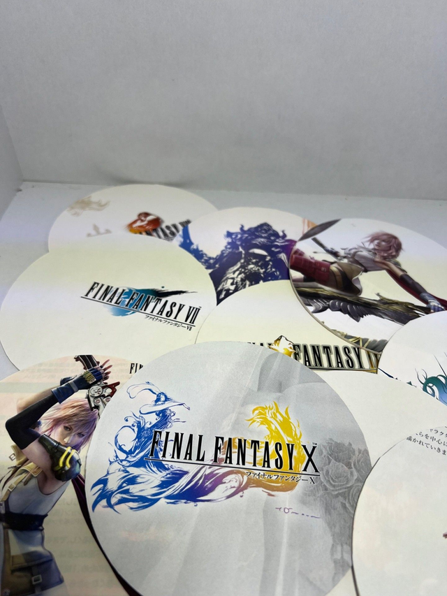 Lot de 10 dessous de verre theme final fantasy