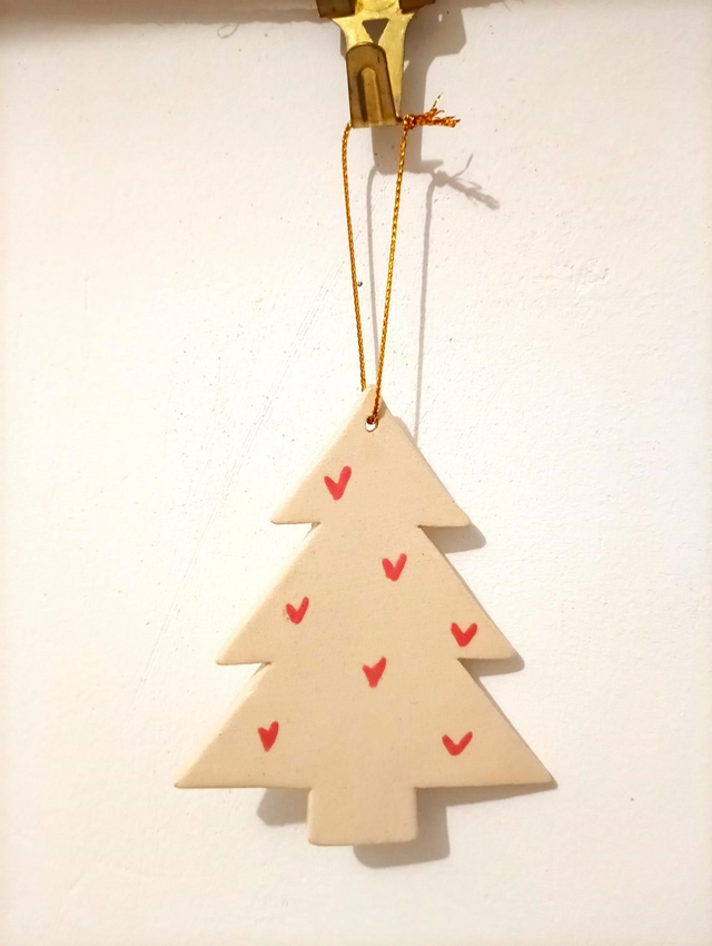 Déco de Noël/ sapin cœur 