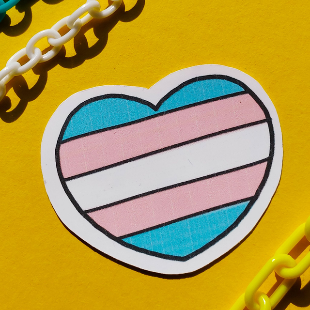Trans - Heart - Sticker - [SKR-TN-H]