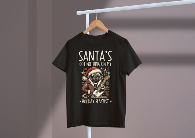 Santa’s got nothing on my holiday playlist. Christmas. Der Weihnachtsmann hat nichts auf meiner Weihnachts-Playlist. Weihnachten