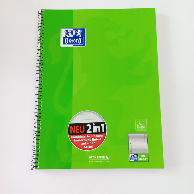 Collegeblock A4 2in1 kariert und liniert