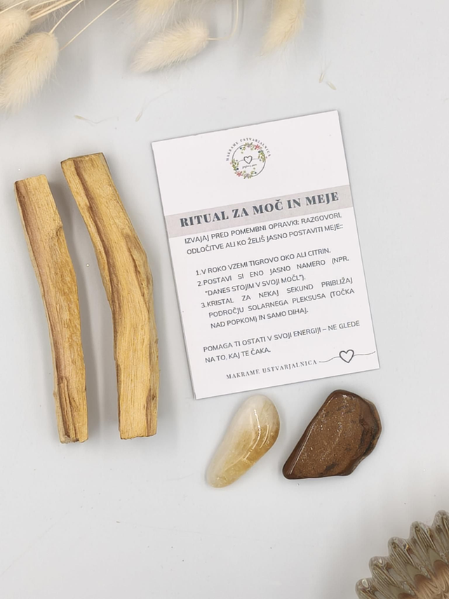 Ritual za moč in meje (tigrovo oko ali citrin)