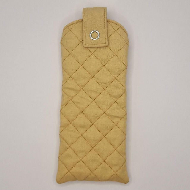 Upcycled Eco-Friendly - Mustard Colour Glasses Case