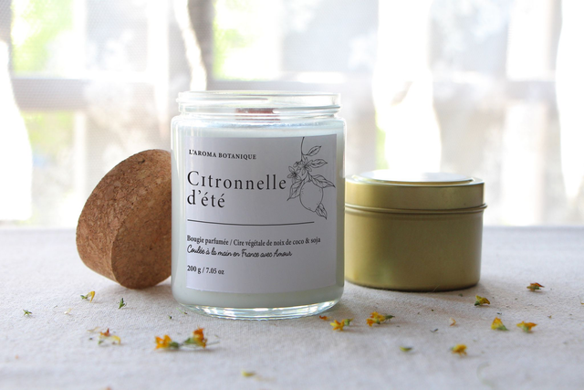 Les bougies " Citronnelle d'été