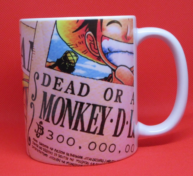 Custom Unofficial Printed One Piece Luffy Full Print 11oz boxed mug.