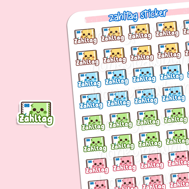 Zahltag Sticker Sheet - ST2411