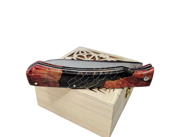 L&#039;Ambacien ®️ polymiroir inox en Chancre de châtaignier 