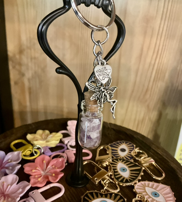 Porte clé fée et fiole mystère