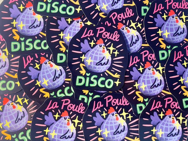 Sticker "La Poule Disco" 🐔🪩