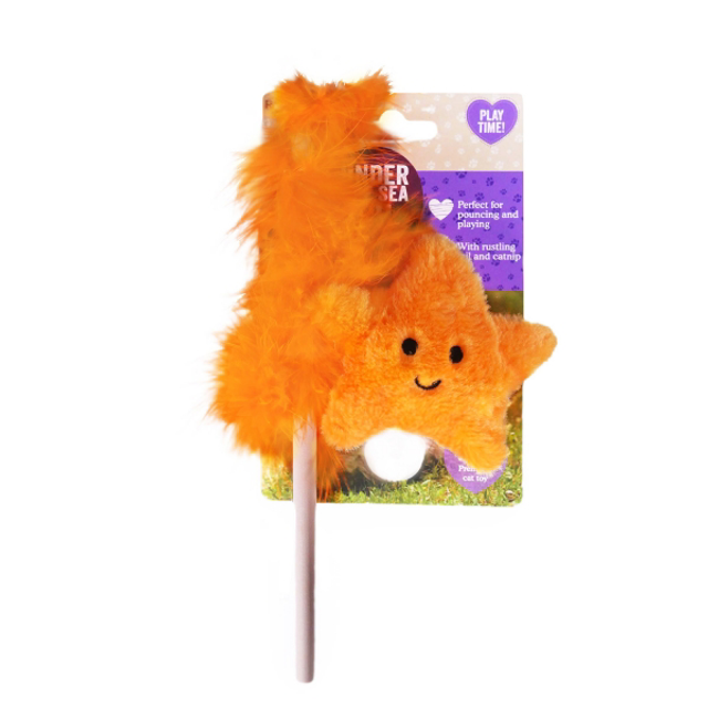 Under the Sea Starfish Cat Teaser Toy
