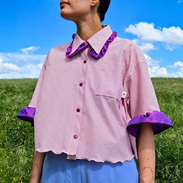 Chemise upcyclée Claude – Taille M