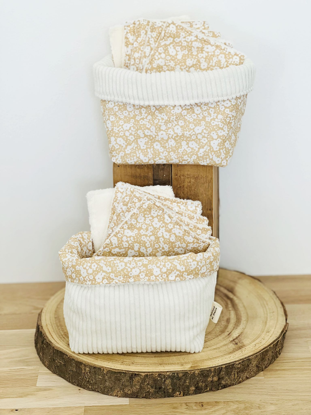 Panière réversible + 4 lingettes lavables