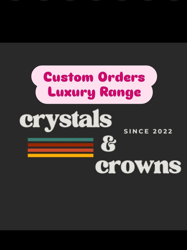 Luxury range custom order only