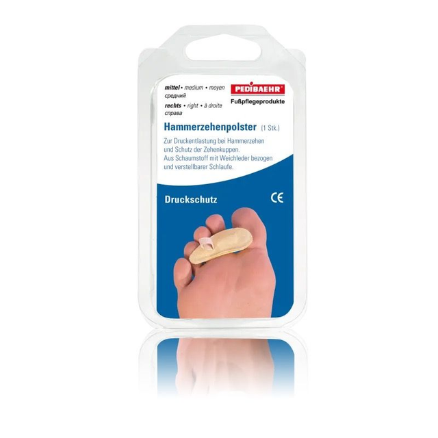 PEDIBAEHR Hammerzehenpolster rechts, mittel, 1 StkProduktnummer: 13721