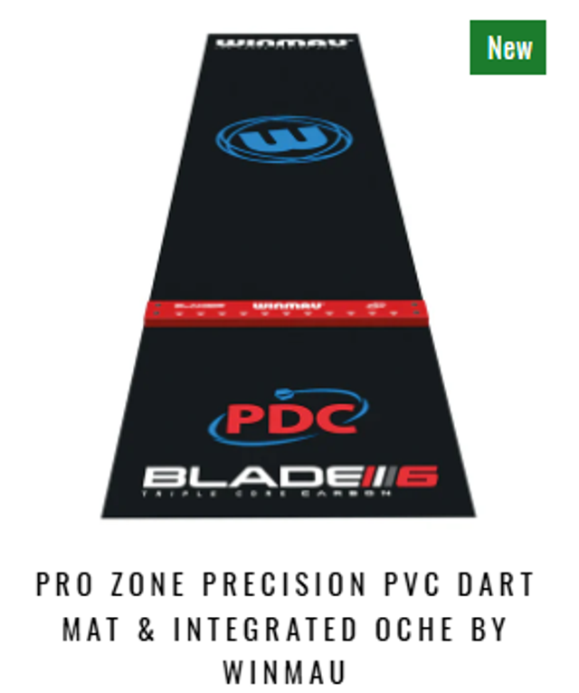 Pro Zone Precision PVC Dart Mat & Integrated Oche by Winmau
