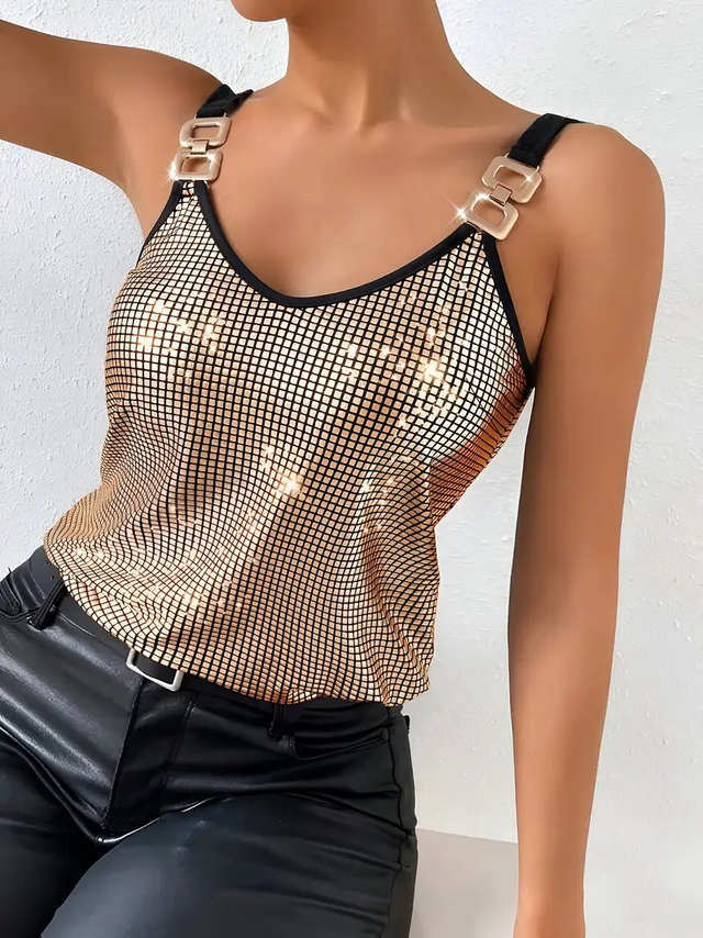 Women's Sleeveless Halter Neck Tank Top