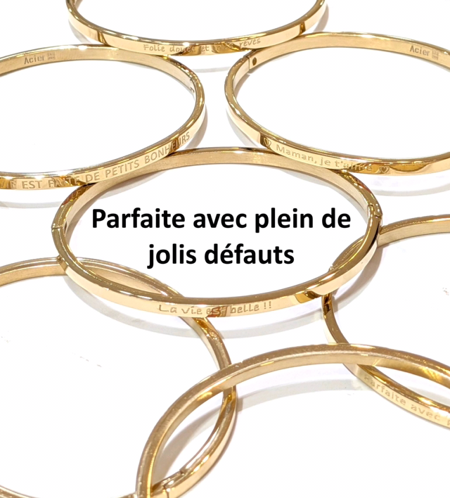 Jonc message graver PARFAITE AVEC PLEIN DE JOLIS DÉFAUTS