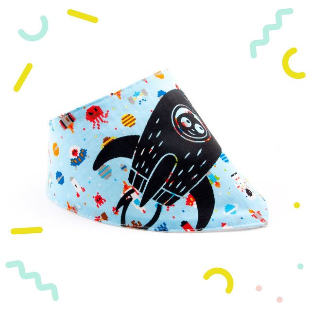 Bavoir bandana PIXEL SPACE