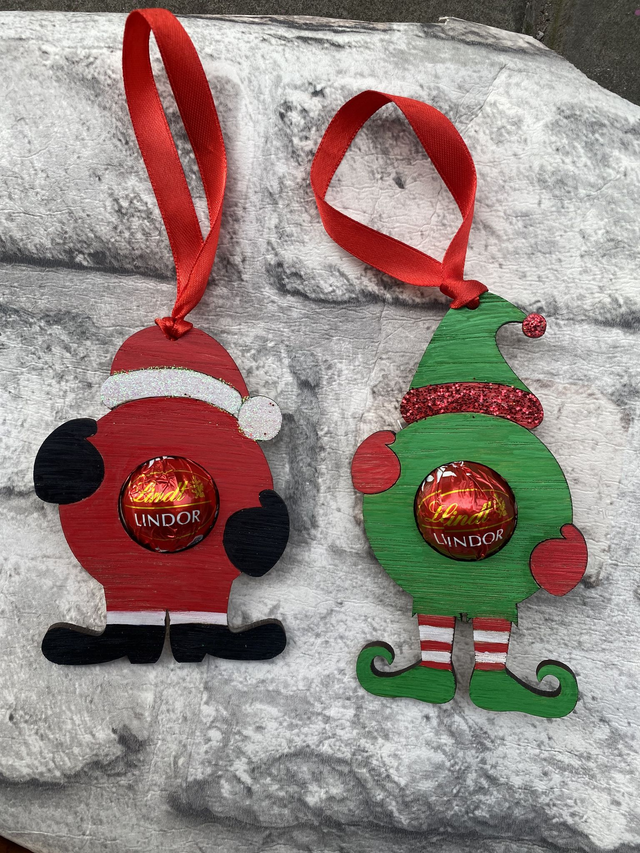 Santa/elf chocolate holder