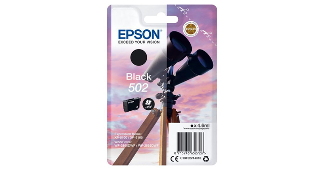 Epson 502 Tindikassett 1 Tk Originaal Standard Yield Must