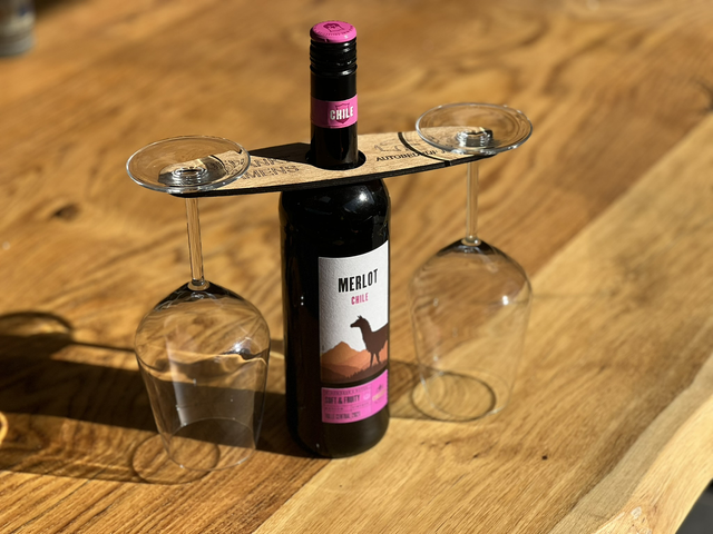 Handgemaakte Wijnglashouder