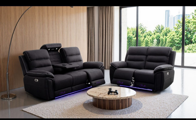 Milano 3 and 2 fabric recliner