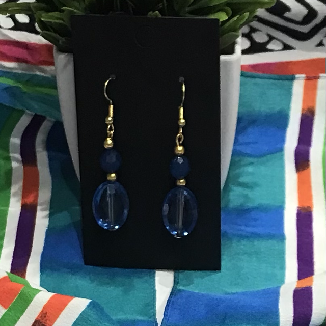 Blue Dangling Earrings - BLDE12