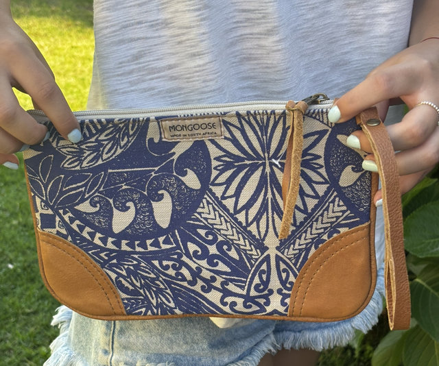 Mini Clutch Koru Indigo/Natural