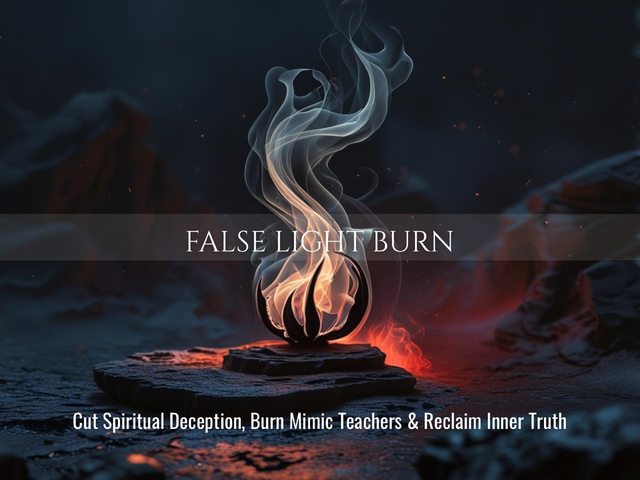 False Light Burn | Cut Spiritual Deception, Burn Mimic Teachers & Reclaim Inner Truth | Same Day Delivery