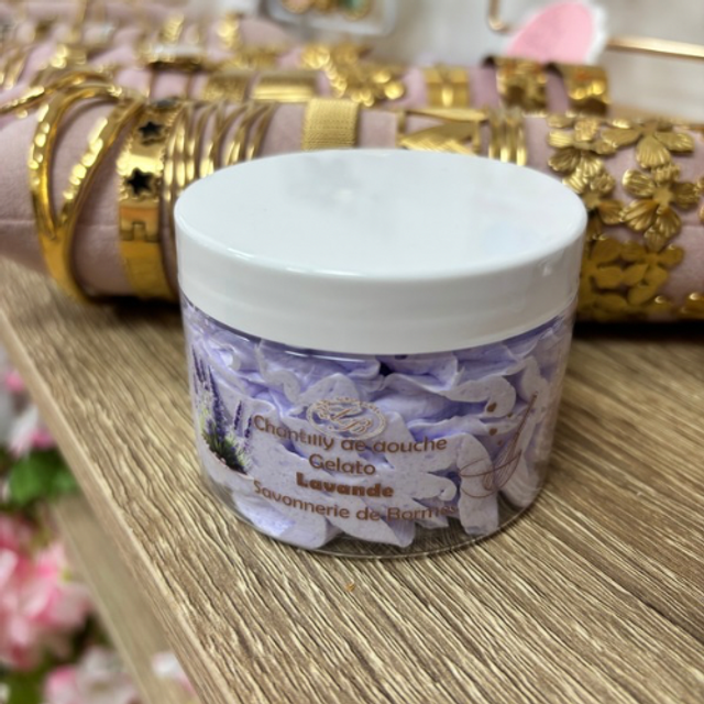 Chantilly de douche lavande
